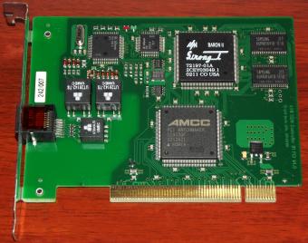 AVM ISDN Controller B1 PCI V4.0 AVM Berlin, AMCC PCI Matchmaker, Baron II Strong-T, RISC-Prozessor, CAPI, G3-Fax, aktive Server Karte