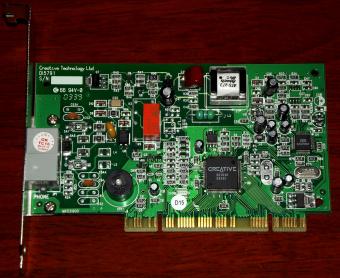 Creative Technology Ltd. Modem Blaster V.92 DI5791 PCI DS1830 Chip