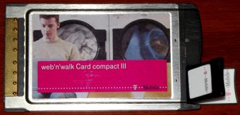 Deutsche Telekom T-Mobile web'n'walk Card compact III, Model: GX0301 Qualcomm 3G CDMA Modem PC-Card,  GSM GPRS UMTS EDGE HSDPA HSUPA 7.2Mbps