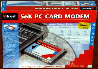 Trust 56K PC-Card Modem inkl. Treiber-CD in OVP