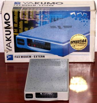 Yakumo Speed 144 High-Speed Fax Modem V.32bis 14.400bps BZT A121-996F OVP