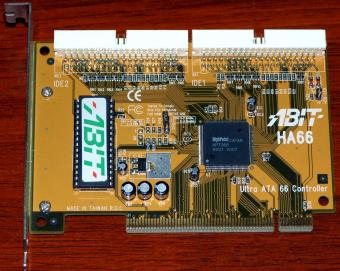 Abit HA66 Ultra ATA-66 IDE Raid Controller HighPoint HPT366 PCI 1999