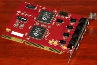 Comtrol Corporation RocketPort 4J PN: A00043 Rev. C Multi-Port RS-232 Serial ISA Card 1995