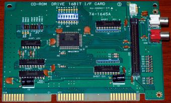 Mitsumi CD-ROM Drive 16Bit I/F Card 74-1645A ISA CR623803