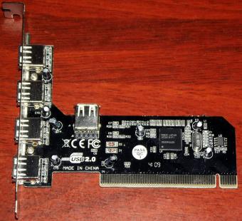 NEC 4 + 1-Port USB 2.0 PCI Controller OVP