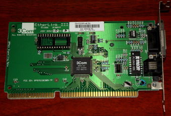 3Com EtherLink III 3C509TP ISA NIC 1992