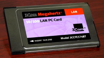 3Com Megahertz 10/100 LAN PC Card Model 3CCFE574BF 1998