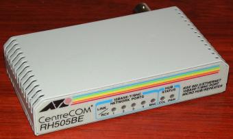 Allied Telesyn CentreCOM RH505BE 10Base-T/BNC 4-Port Micro Hub/Repeater