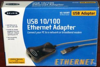 Belkin USB 10/100 Ethernet Adapter Model: F5D5050