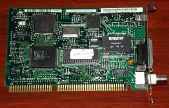 Intel 8/16 LAN Adpater PB307708-004 ISA BNC NIC 1993