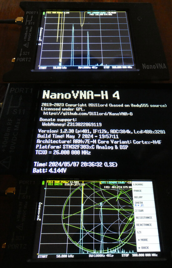 NanoVNA-H4 Antennen-Analysator bis 1.5GHz