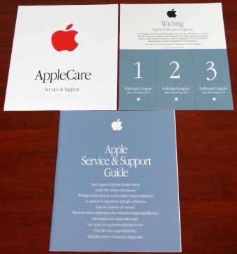 Apple Service and Support Guide & AppleCare & Software Coupons Mac OS Version 9