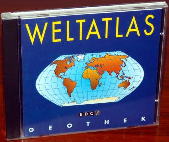 Weltatlas Geothek EDC CD-Rom für DOS ISBN-3-85116-001-0 Koch-Media 1995