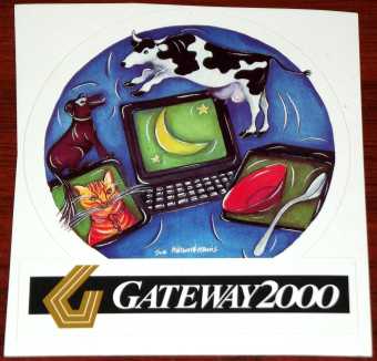 Gateway 2000 Werbe Aufkleber 2