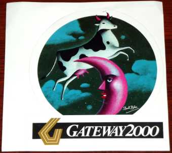 Gateway 2000 Werbe Aufkleber 3