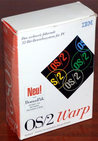 IBM OS/2 Warp 3 Betriebssystem inkl. BonusPak in OVP 1994