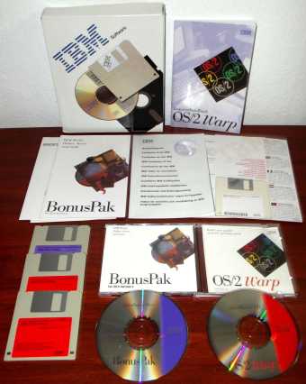 IBM OS/2 Warp 3 mit Hologramm 2CDs & 3 Disketten in OVP
