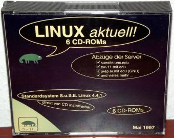 Linux aktuell! 6 CD-ROMs - SuSE Linux 4.4.1, Abzüge der Server sunsite.unc.edu 1997