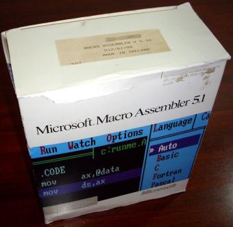 Microsoft Macro Assembler 5.1 von 1989