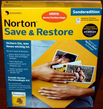 Symantec - Norton Safe & Restore - inklusvie Partion Magic 8.0