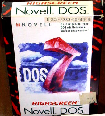 Novell DOS 7 Vobis Highscreen