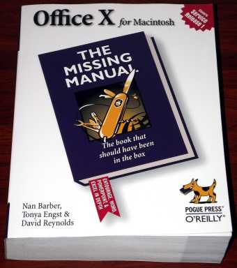 Office X for Macintosh - The missing Manual O'Reilley