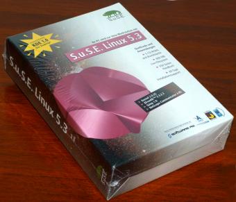 SuSE Linux 5.3 - Kernel 2.0.35, KDE 1.0, Gimp 1.0, 550 Seiten Handbuch, 5CDs, Neu/OVP 1998
