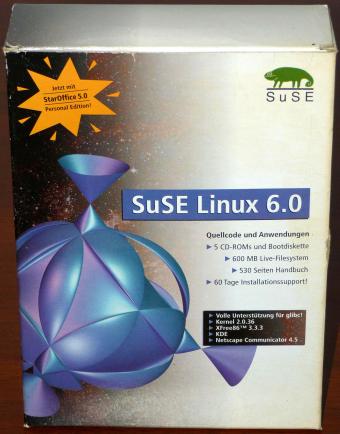 SuSE Linux 6.0 auf 5 CDs in OVP