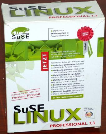 SuSE Linux 7.3 Professional - KDE 2.2.1, Kernel 2.4, YaST2, 1000 Seiten Dokumentation, 7CDs & 1DVD in OVP 2001