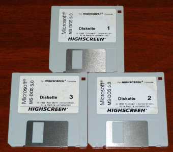 Microsoft MS-DOS 5.0 Vobis Highscreen 3,5