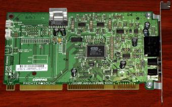 COMPAQ Premier Sound Model: X071-ES1869 Audio Feature Board FCC-ID: CNT75MXZ47 ISA 1998