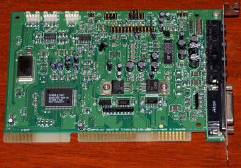 Creative SoundBlaster 16 ViBRA 16C (Model CT2960) CT2505 TDQ2 FCC-ID: IBACT-SBPRELUDE Midi/Gameport ISA 1995