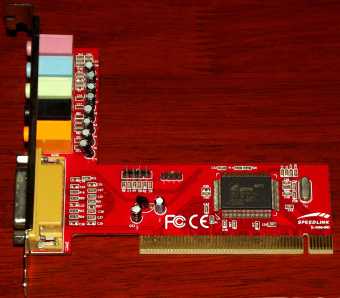 SpeedLink SL8866-SRD PCI Soundkarte CMI8738 Chipsatz