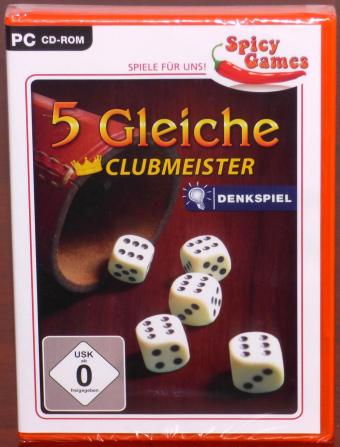 5 Gleiche Clubmeister Denkspiel PC CD-ROM Spicy Games/Media Glose/bhv
