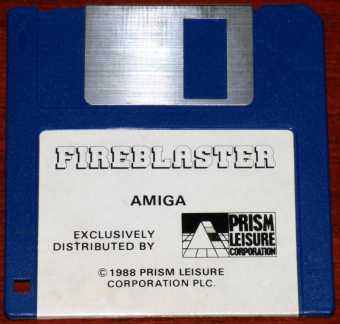 AMIGA Fireblaster Diskette Exclusively Distributed by Prism Leisure Corporation PLC 1988