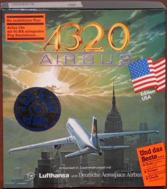 Airbus A320 USA Edition PC CD-ROM inkl. Handbücher Lufthansa/Deutsche Aerospace OVP ISBN 3-929616-05-X