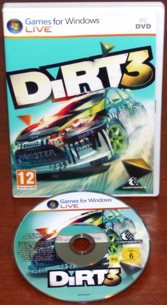 Codemasters DiRT 3 Games for Windows Live PC DVD 2010