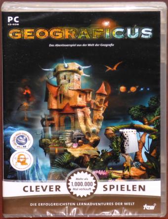 Geograficus Abenteuerspiel Geografie Lernadventure PC CD-ROM tewi/BrainGame GmbH OVP/NEU 2007