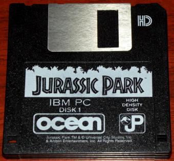 Jurassic Park - 3 Disketten von Ocean Software 1993