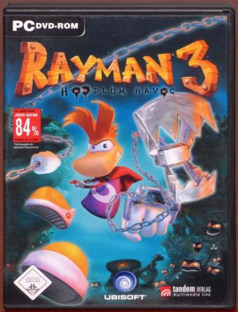 Rayman 3 Hoodlum Havoc PC DVD 84% Joker-Wertung Ubisoft/tandem Verlag 2003