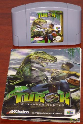 Turok Dinosaur Hunter Nintendo N64 Game Pak inkl. Spielanleitung Akklaim/Nintendo 1997