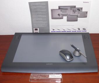 Wacom Intuos 3 A3 Wide DTP USB Grafik Tablet Model: PTZ-1231W inkl. Maus (ZC-100) & Grip-Pen (ZP-501E) Maße: 63x43cm in OVP